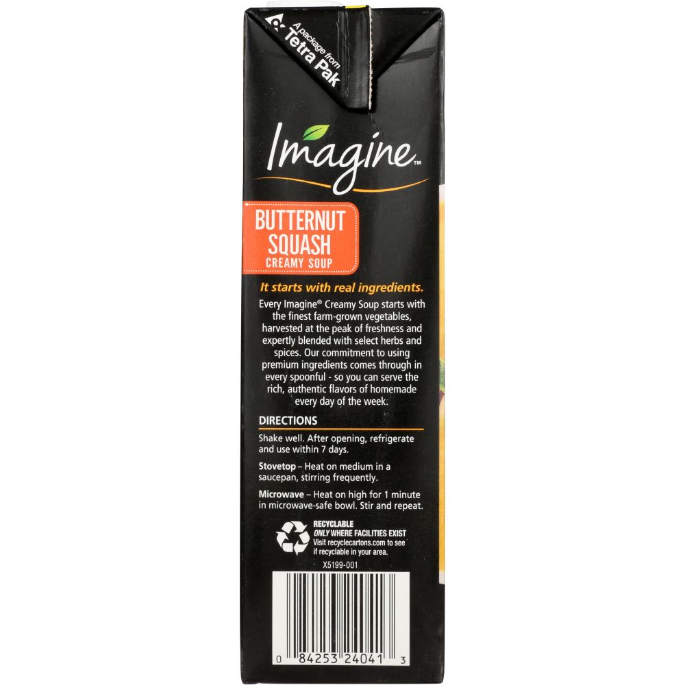 IMAGINE: Organic Soup Creamy Butternut Squash, 32 oz – Soul Food Markets