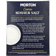 Load image into Gallery viewer, MORTON: Coarse Kosher Salt, 48 oz