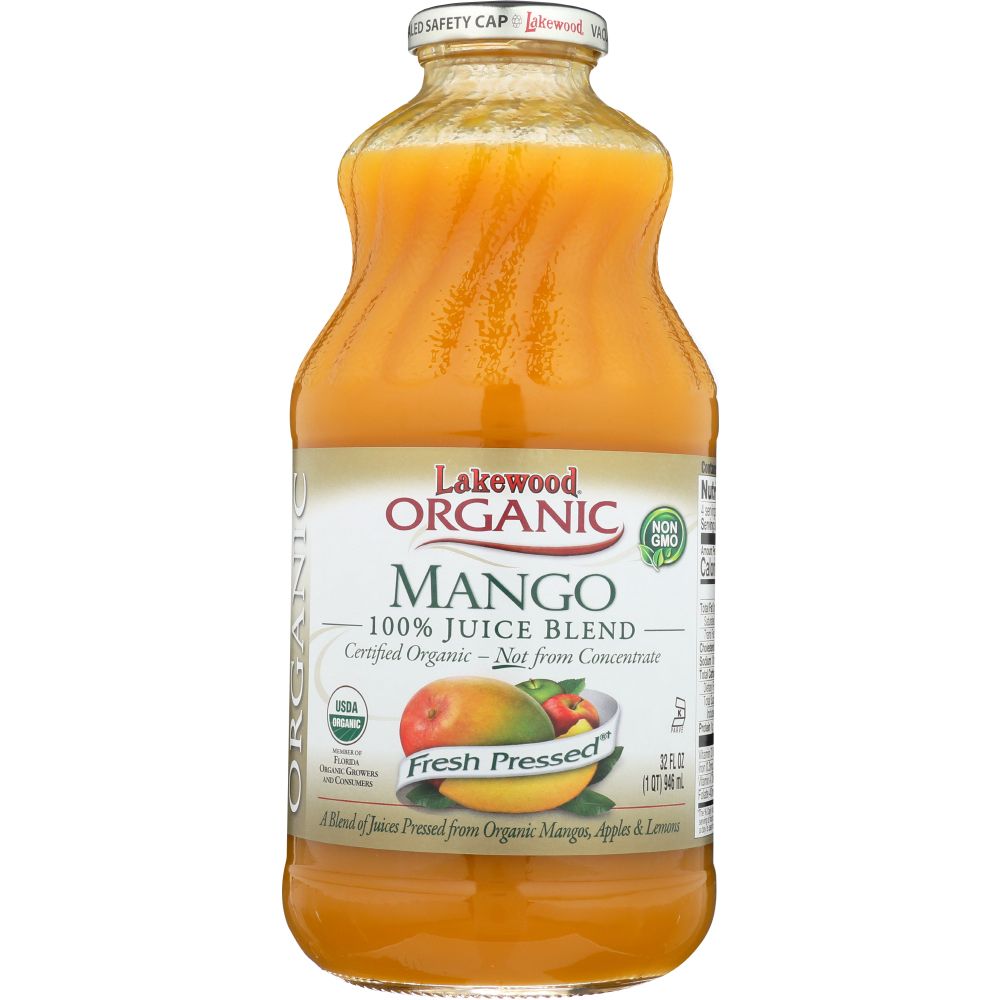 LAKEWOOD ORGANIC: Mango 100% Juice Blend, 32 oz