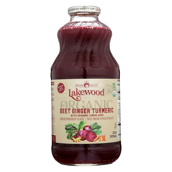 LAKEWOOD: Organic Beet Ginger Turmeric Juice, 32 fl oz – Soul Food Markets