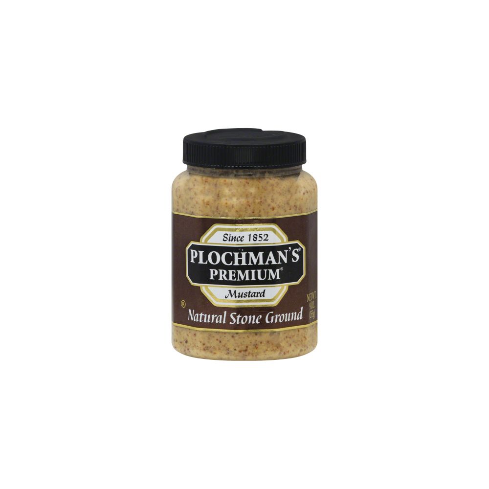 PLOCHMANS: Mustard Stone Ground Pet, 9 oz