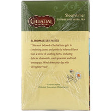 Load image into Gallery viewer, CELESTIAL SEASONINGS: Sleepytime Caffeine Free Herbal Tea 40 Tea Bags, 2.0 oz
