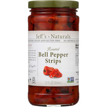 Load image into Gallery viewer, JEFF&#39;S NATURALS: Roasted Bell Pepper Strips, 12 oz