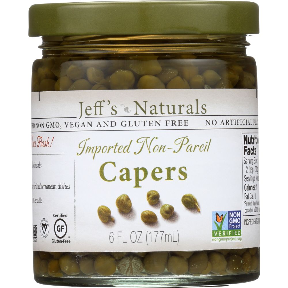 JEFF'S NATURALS: Imported Non Pareil Capers, 6 oz