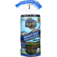 Load image into Gallery viewer, LUNDBERG: Organic Brown Rice Cakes Lightly Salted, 8.5 oz