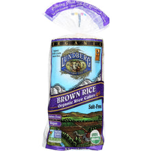 Load image into Gallery viewer, LUNDBERG: Brown Rice Organic Rice Cakes Salt Free, 8.5 oz