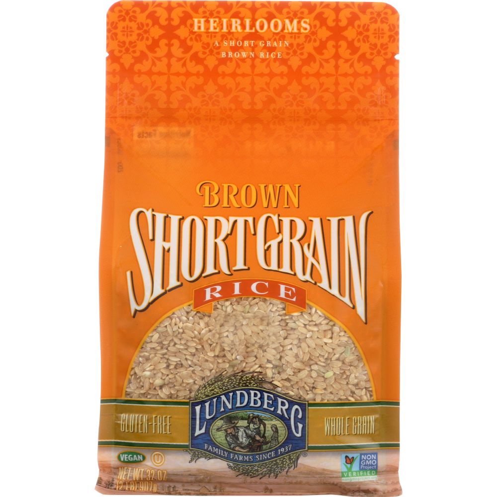 LUNDBERG: Short Grain Brown Rice, 2 lb