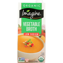 Load image into Gallery viewer, IMAGINE: Organic Low Sodium Vegetable Broth, 32 oz
