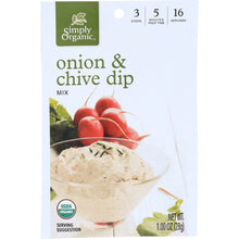 Load image into Gallery viewer, SIMPLY ORGANIC: Onion and Chive Dip Mix, 1 oz