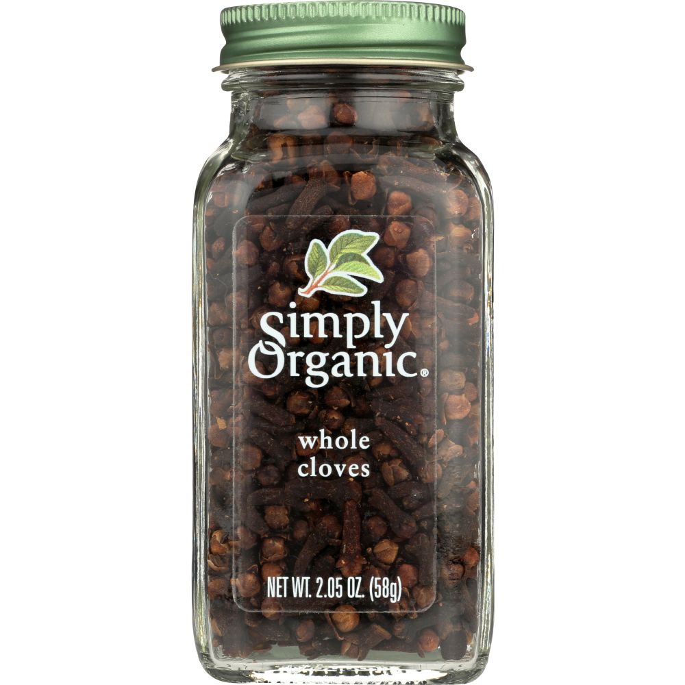 SIMPLY ORGANIC: Seasoning Cloves Whole Bottle, 2.05 oz