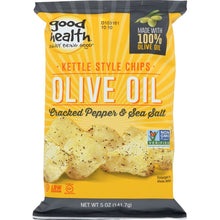Load image into Gallery viewer, GOOD HEALTH: Kettle Chips Olive Oil Cracked Pepper and Sea Salt, 5 oz