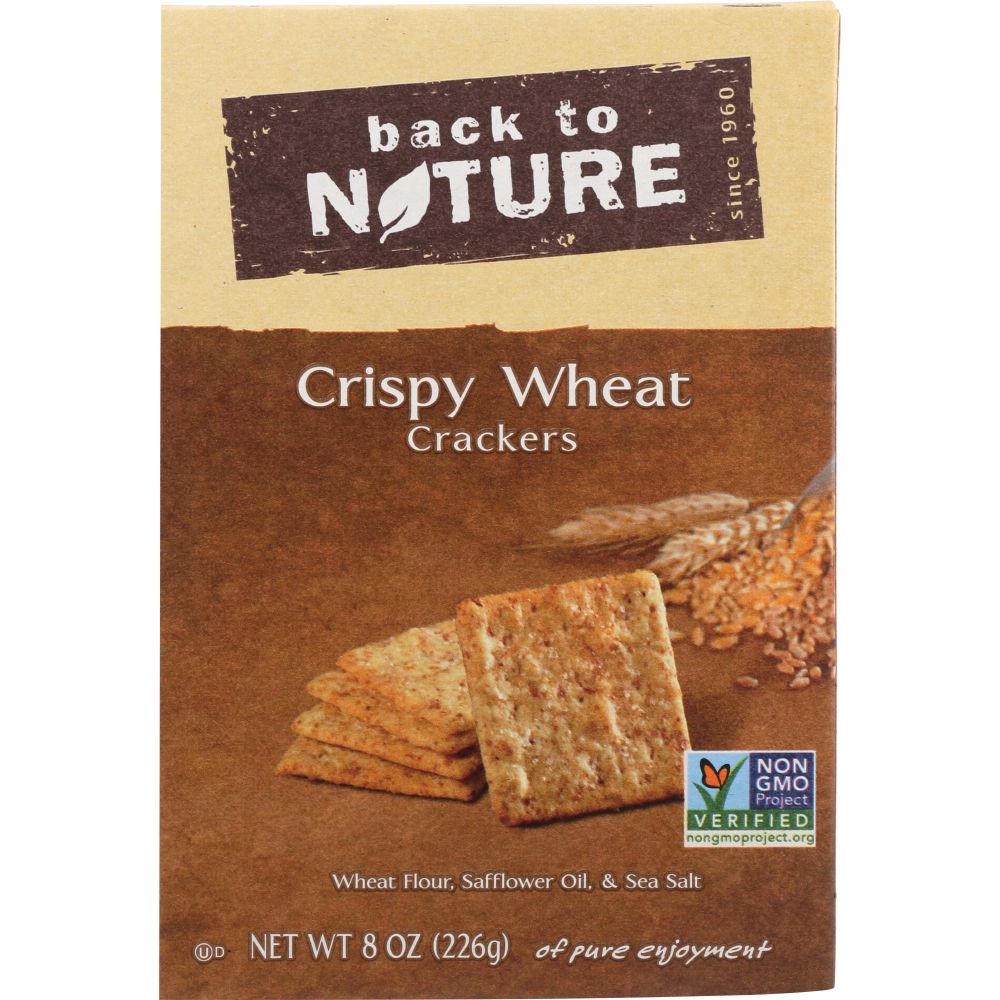 BACK TO NATURE: Crackers Crispy Wheat, 8 oz