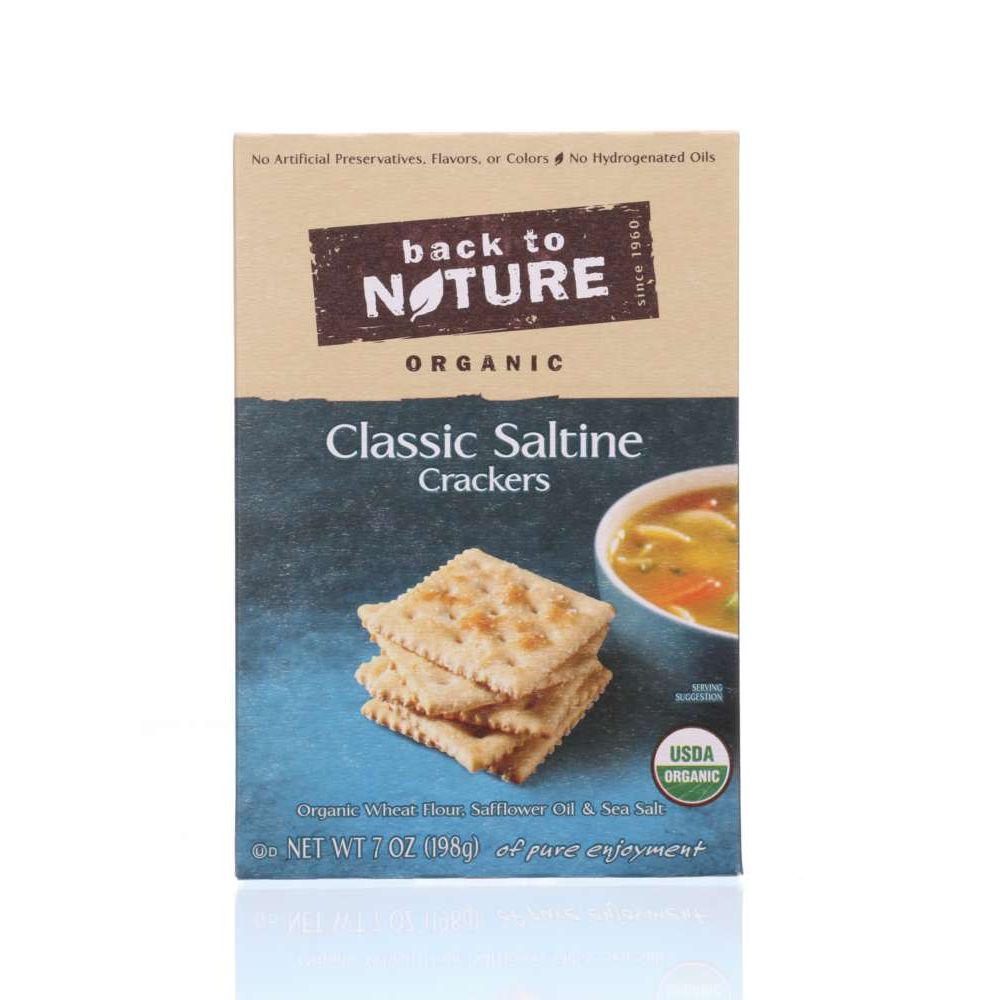 BACK TO NATURE: Organic Classic Crackers Saltine, 7 oz