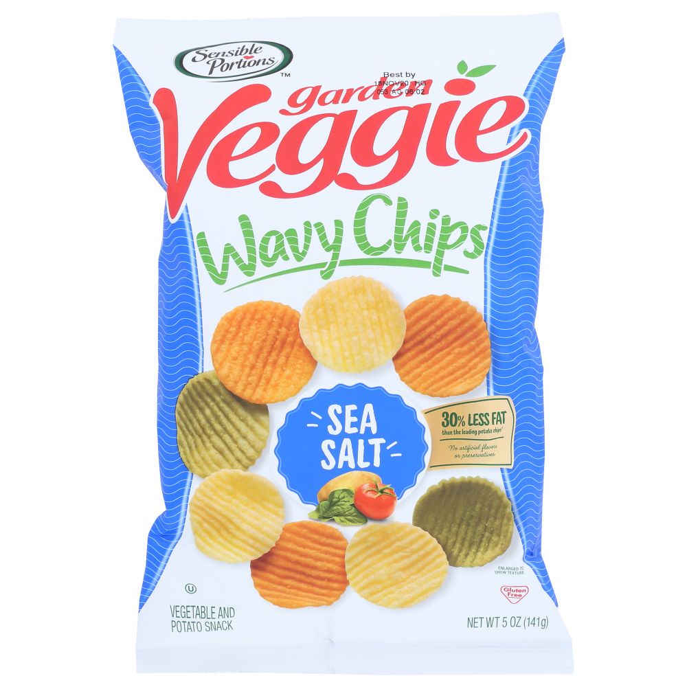 SENSIBLE PORTIONS: Garden Veggie Chips Sea Salt, 5 oz