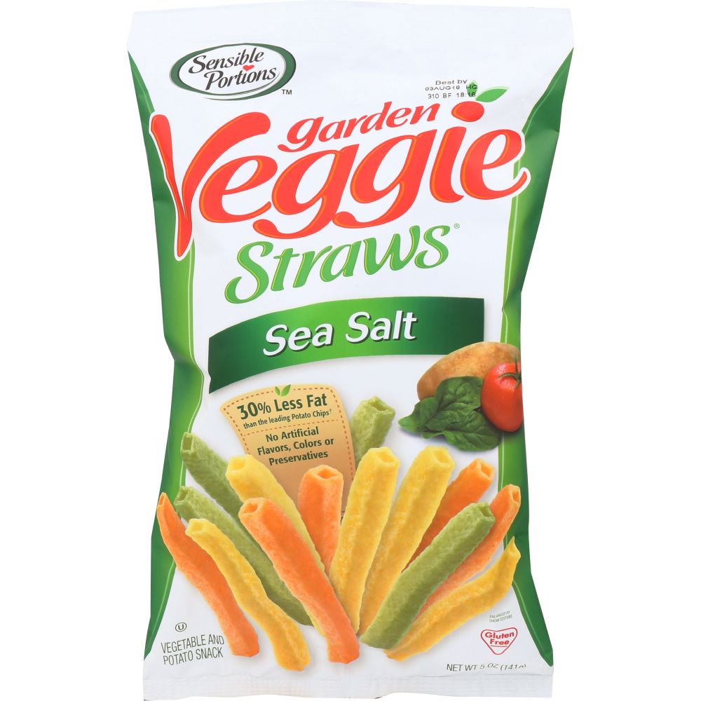 SENSIBLE PORTIONS: Garden Veggie Straws Sea Salt, 5 oz