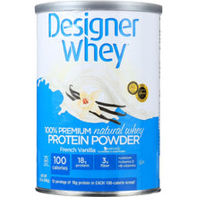 Load image into Gallery viewer, DESIGNER PROTEIN WHEY: 100% Premium Powder French Vanilla, 12 oz
