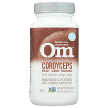 Load image into Gallery viewer, OM MUSHROOM SUPERFOODS: Cordyceps Dietary Supplements, 90 cp