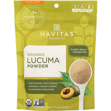 Load image into Gallery viewer, NAVITAS ORGANICS: Organic Lucuma Powder, 8 oz
