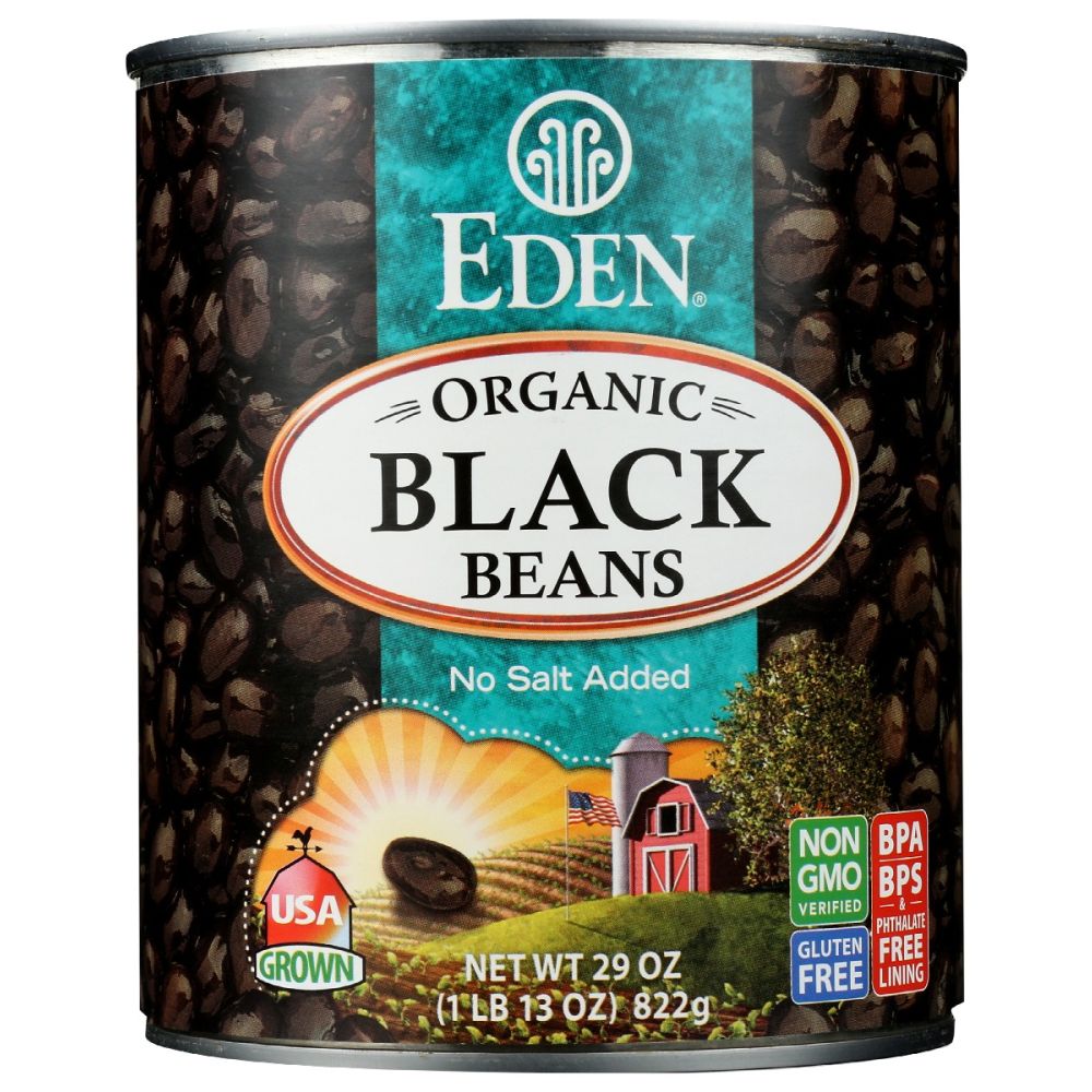 EDEN FOODS: Organic Black Turtle Beans, 29 oz
