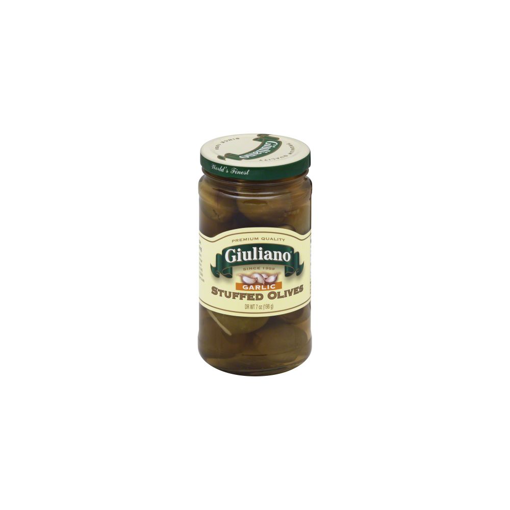 GIULIANO: Garlic Stuffed Olives, 7 oz