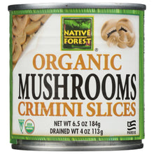 Load image into Gallery viewer, NATIVE FOREST: Organic Mushrooms Crimini Slices, 4 oz