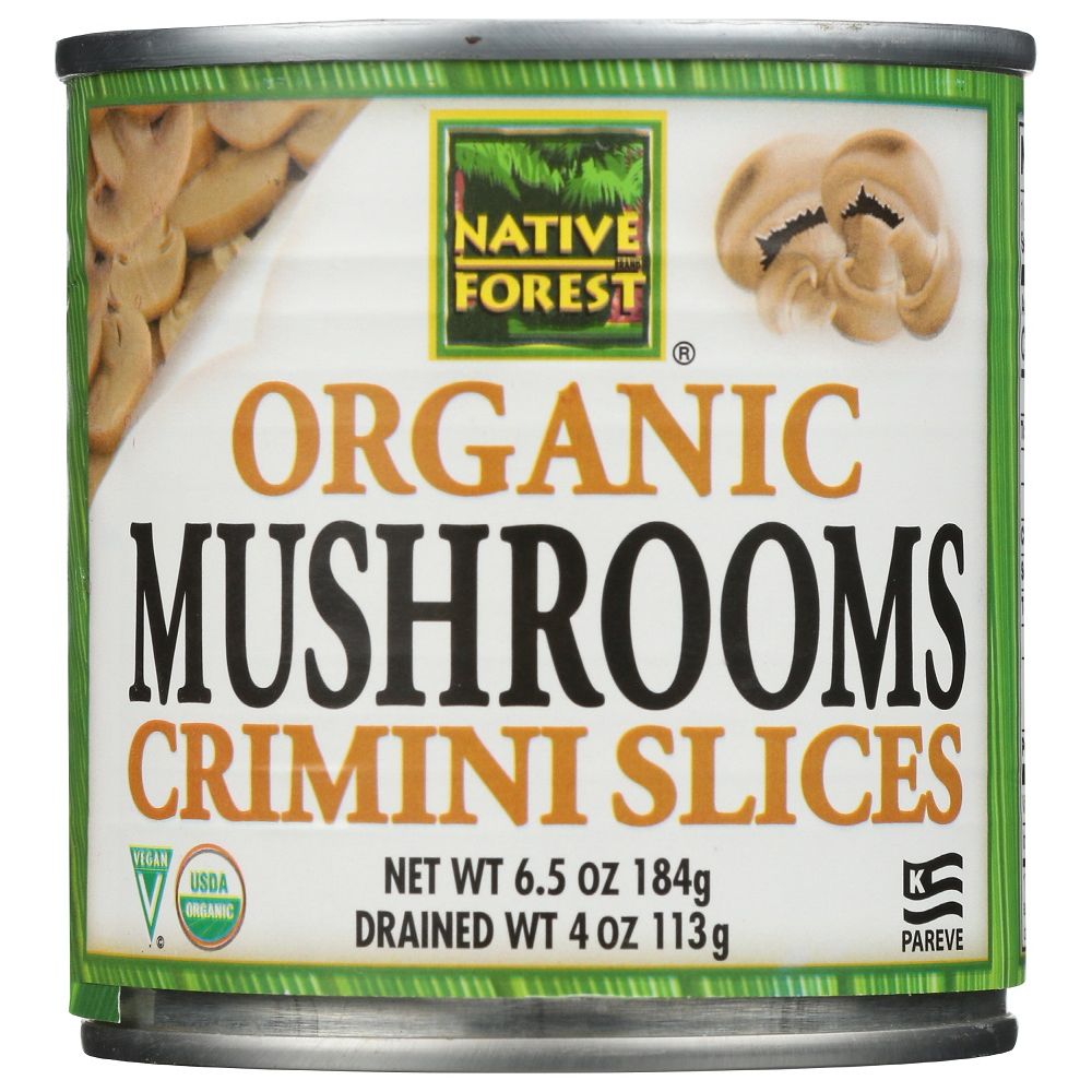 NATIVE FOREST: Organic Mushrooms Crimini Slices, 4 oz